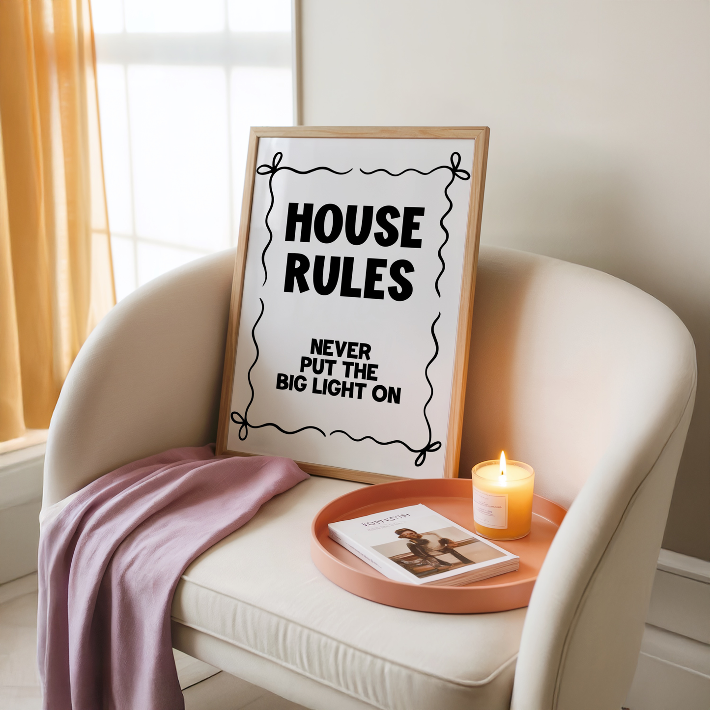 House Rules - Home Print - Wall Decor - Quirky Prints