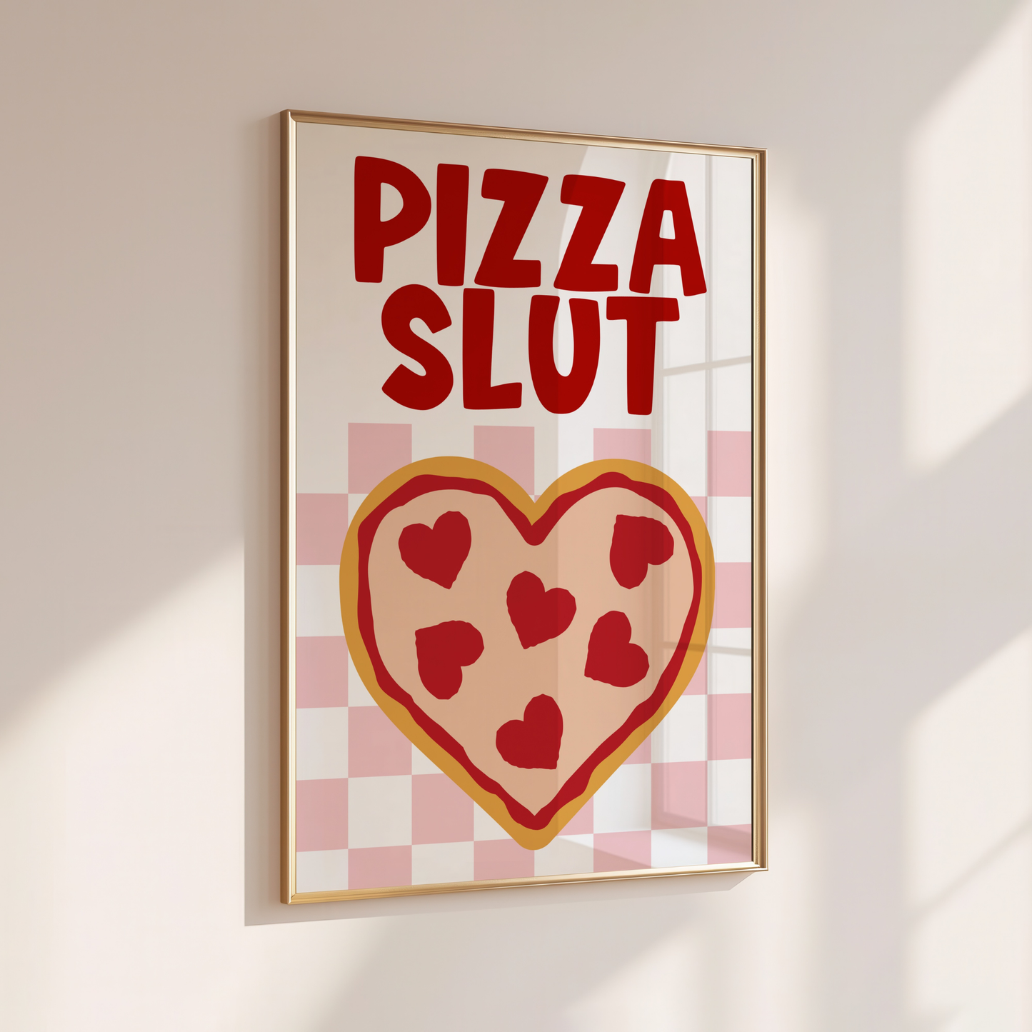Pizza Slut - Home Print - Wall Decor - Quirky Prints - Kitchen