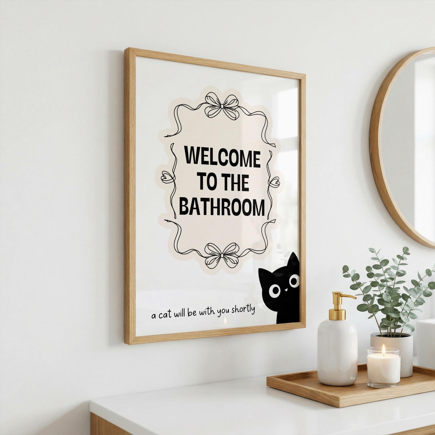 Welcome to the Bathroom - Home Print - Wall Decor - Quirky Prints - Bathroom