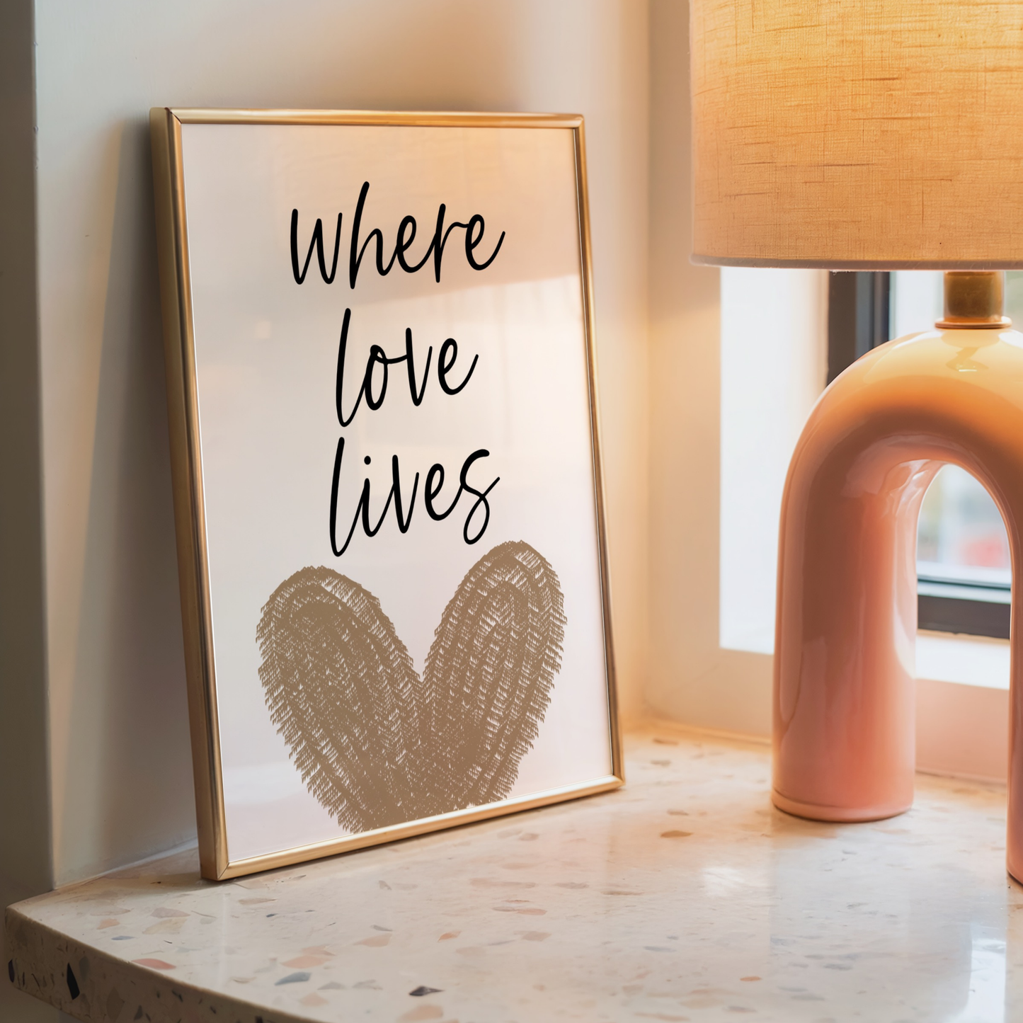 Where Love Lives - Home Print - Wall Decor