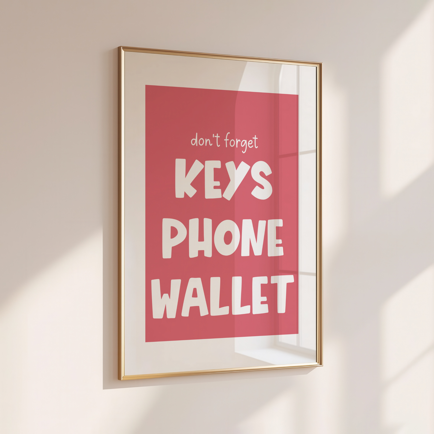 Keys Phone Wallet - Home Print - Wall Decor