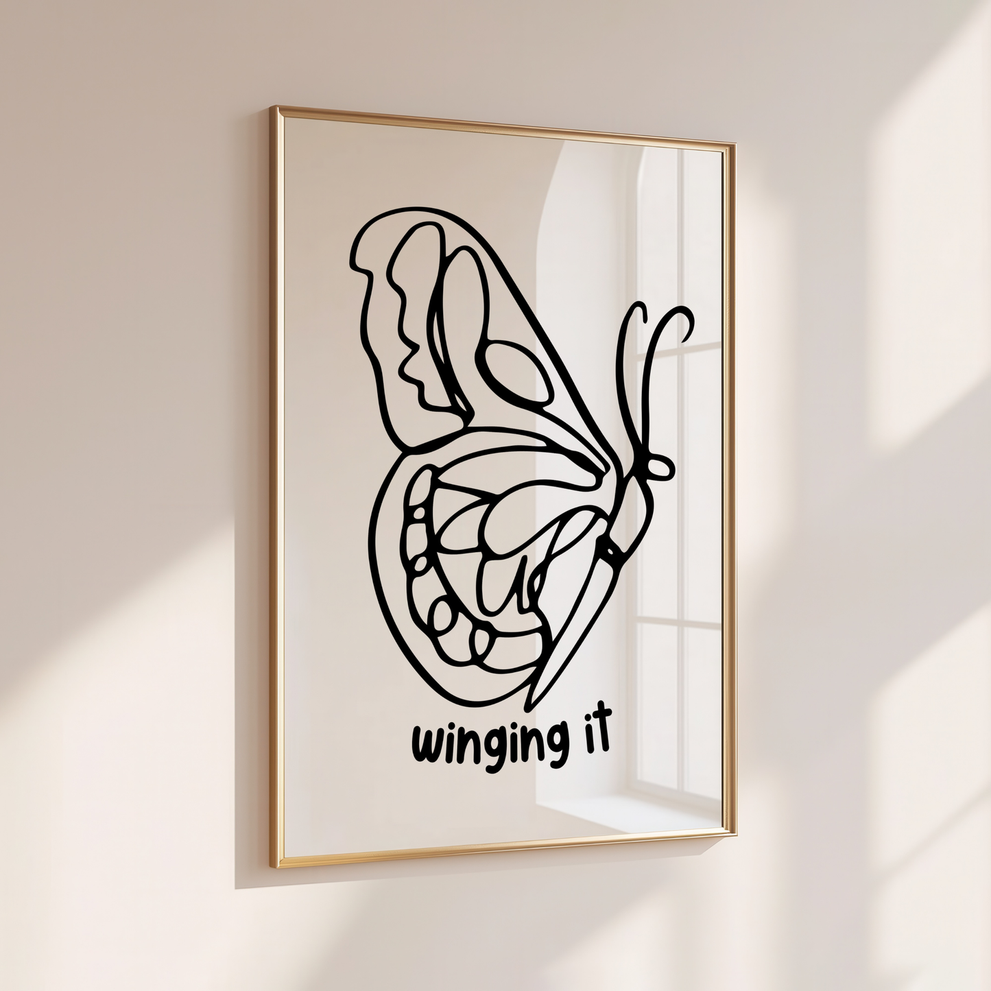 Winging It - Home Print - Wall Decor - Quirky Prints