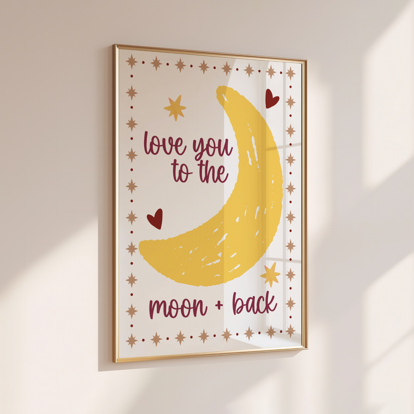 To The Moon & Back - Home Print - Wall Decor - Kids Room Prints