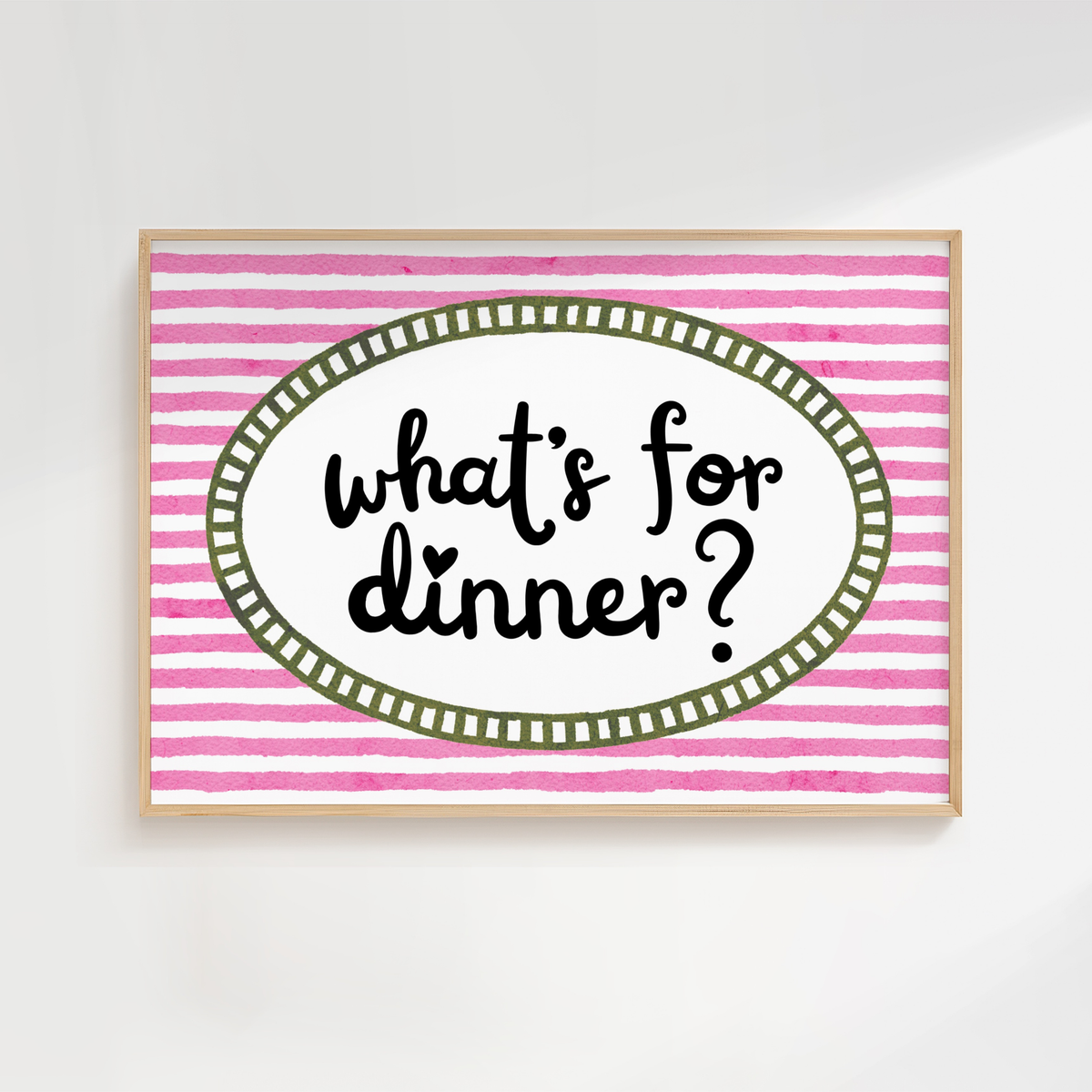 WHAT'S FOR DINNER?