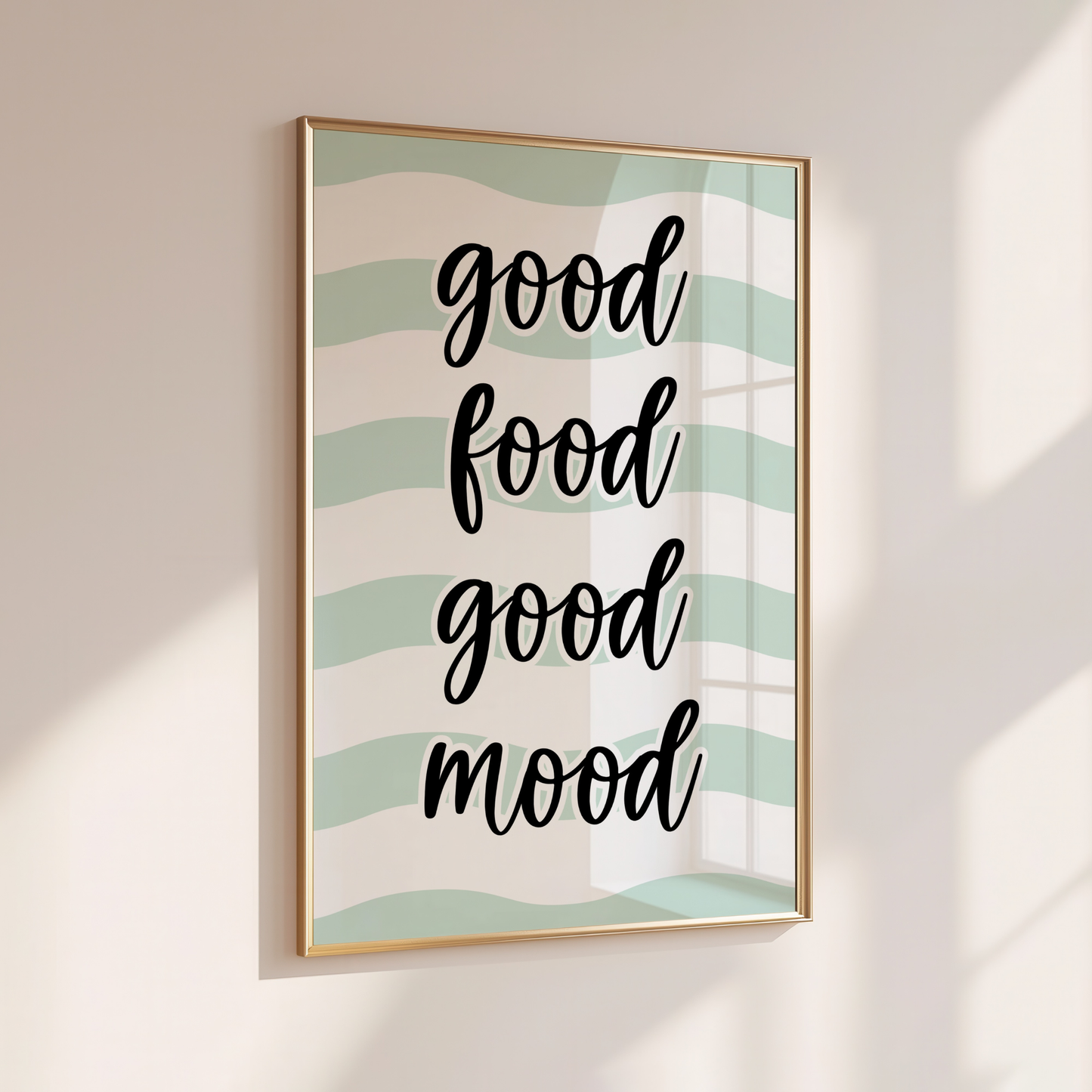 Good Food Good Mood - Home Print - Wall Decor - Kitchen Prints