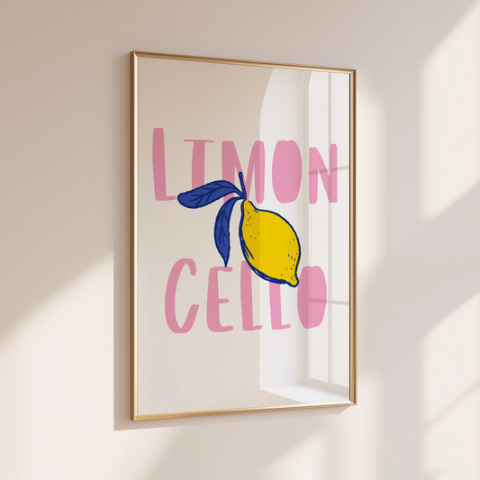 Limoncello - Home Print - Wall Decor - Quirky Decor - Kitchen Prints