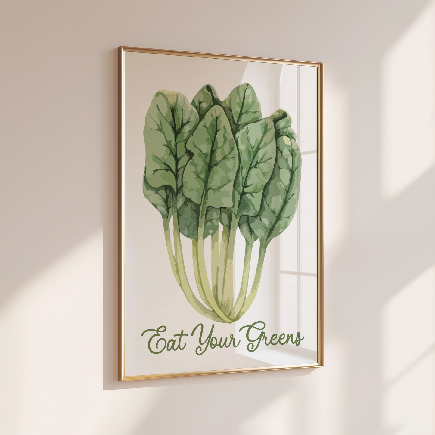 Eat Your Greens - Home Print - Wall Decor - Kitchen Prints
