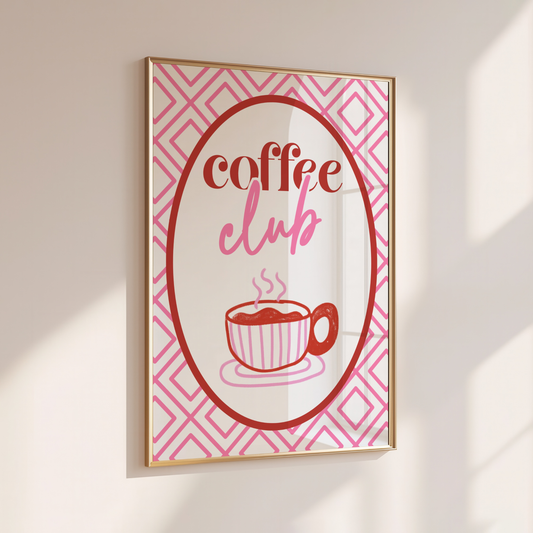 Coffee Club - Home Print - Wall Decor - Kitchen Prints