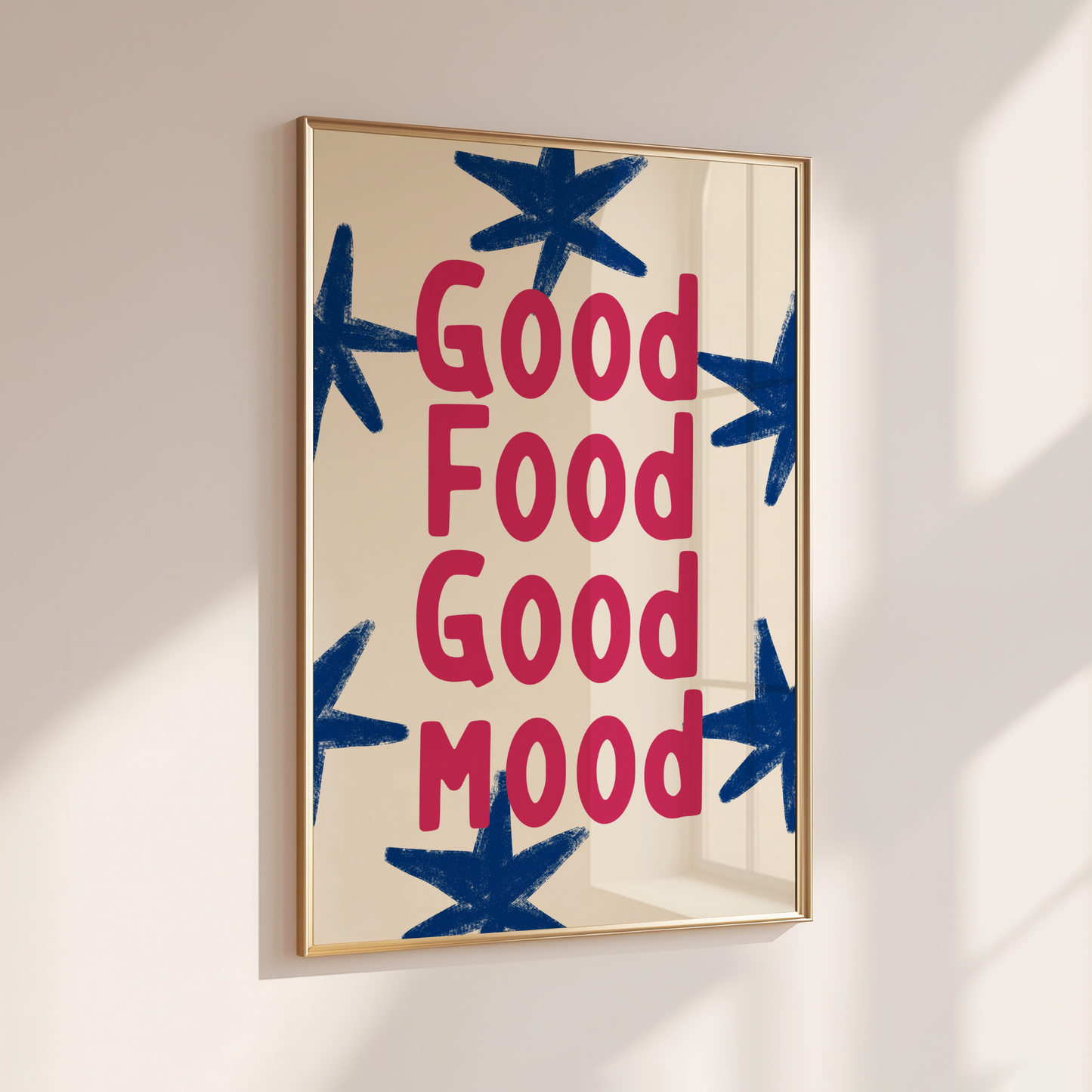Good Food Good Mood - Home Print - Wall Decor - Quirky Decor - Kitchen Prints