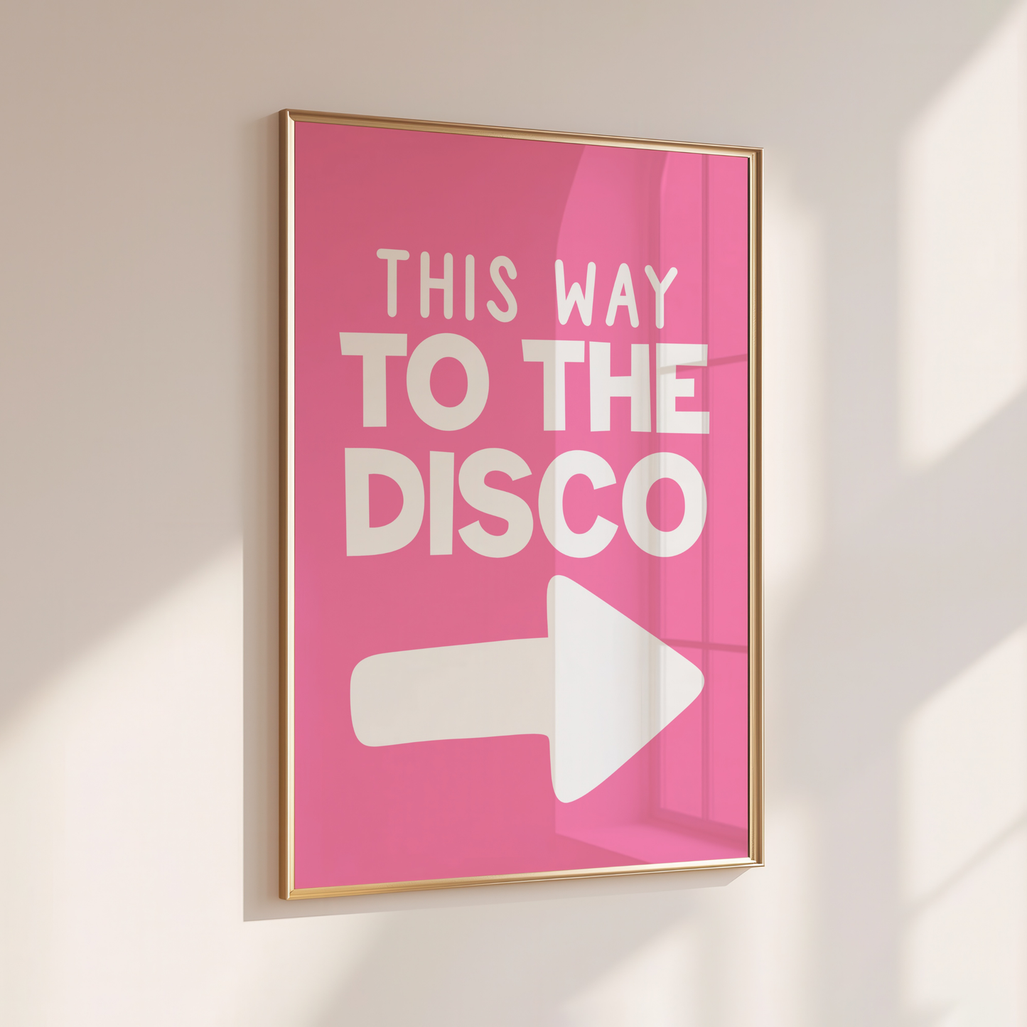 This Way to the Disco - Home Print - Wall Decor