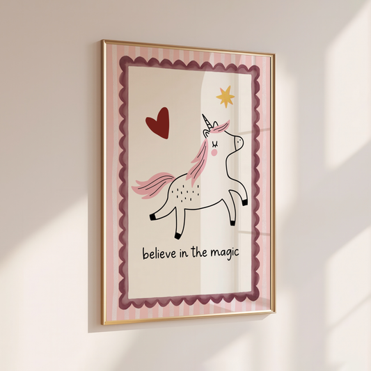 Believe in the Magic - Home Print - Wall Decor - Kids Room Prints