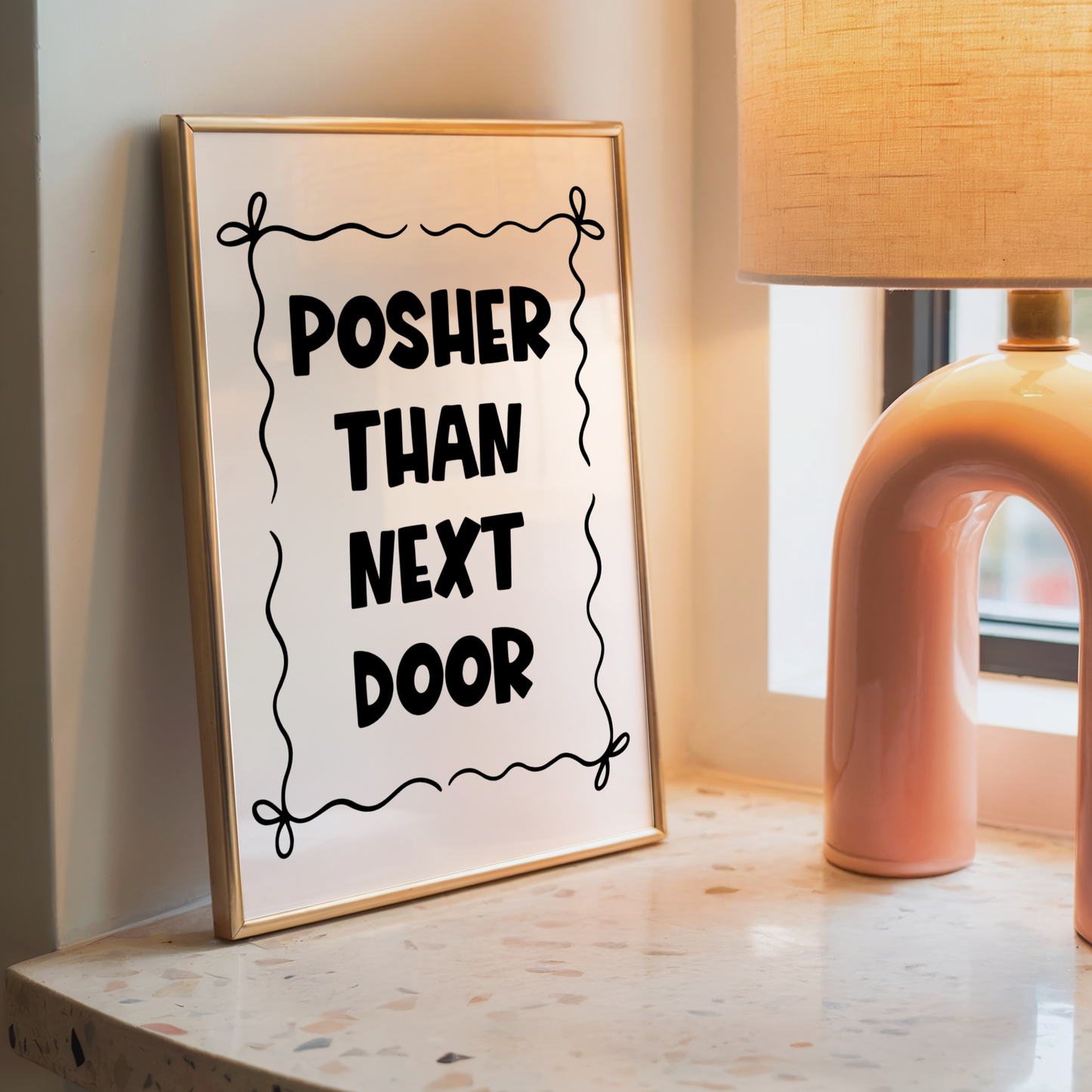 Posher Than Next Door - Home Print - Wall Decor - Quirky Prints