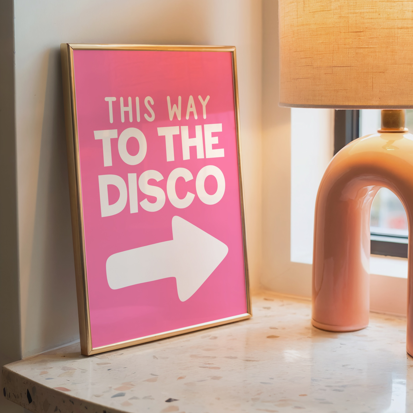 This Way to the Disco - Home Print - Wall Decor