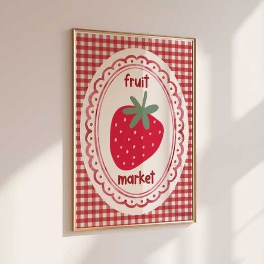 Fruit market - Home Print - Wall Decor - Kitchen Prints