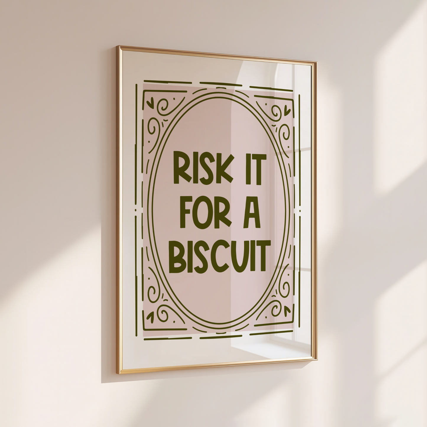 Risk it for a Biscuit - Home Print - Wall Decor - Kitchen Prints