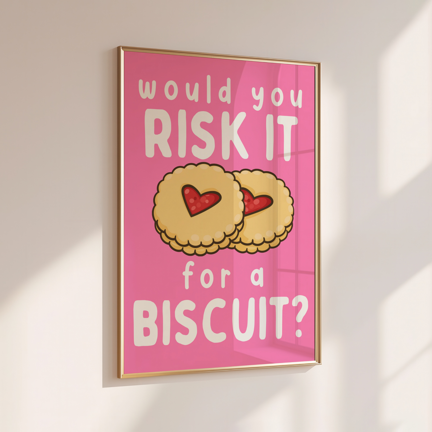Would You Risk it For a Biscuit? - Home Print - Wall Decor - Kitchen Prints