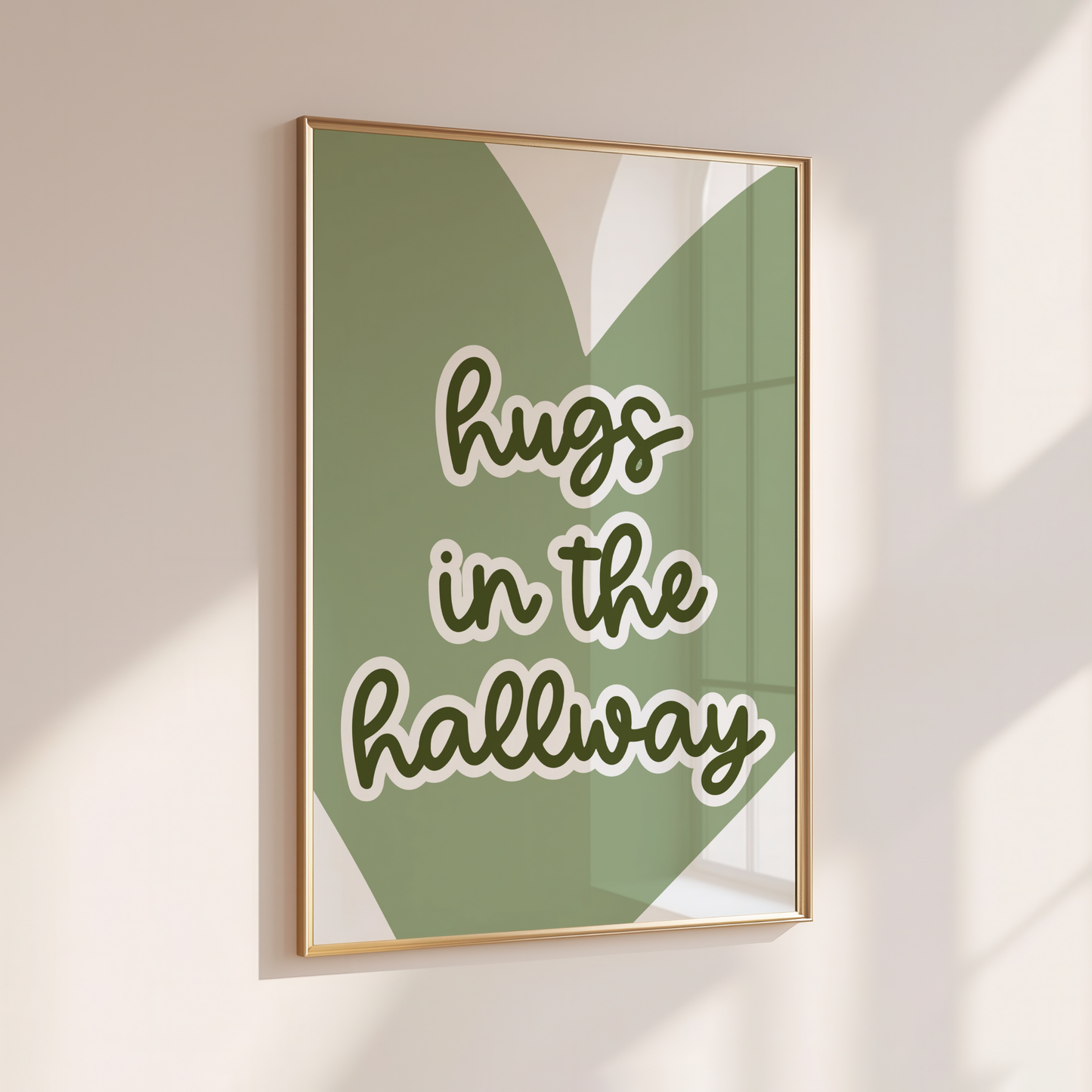 Hugs in the Hallway - Home Print - Wall Decor - Quirky Prints