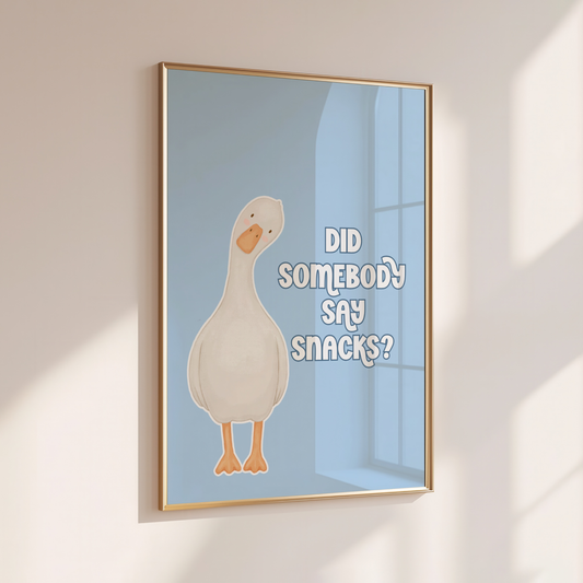Did Somebody Say Snacks? - Home Print - Wall Decor - Kitchen Prints