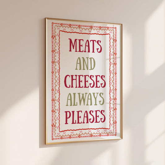 Meats & Cheeses - Home Print - Wall Decor