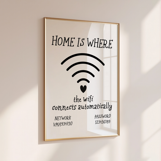 HOME IS WHERE THE WIFI CONNECTS AUTOMATICALLY