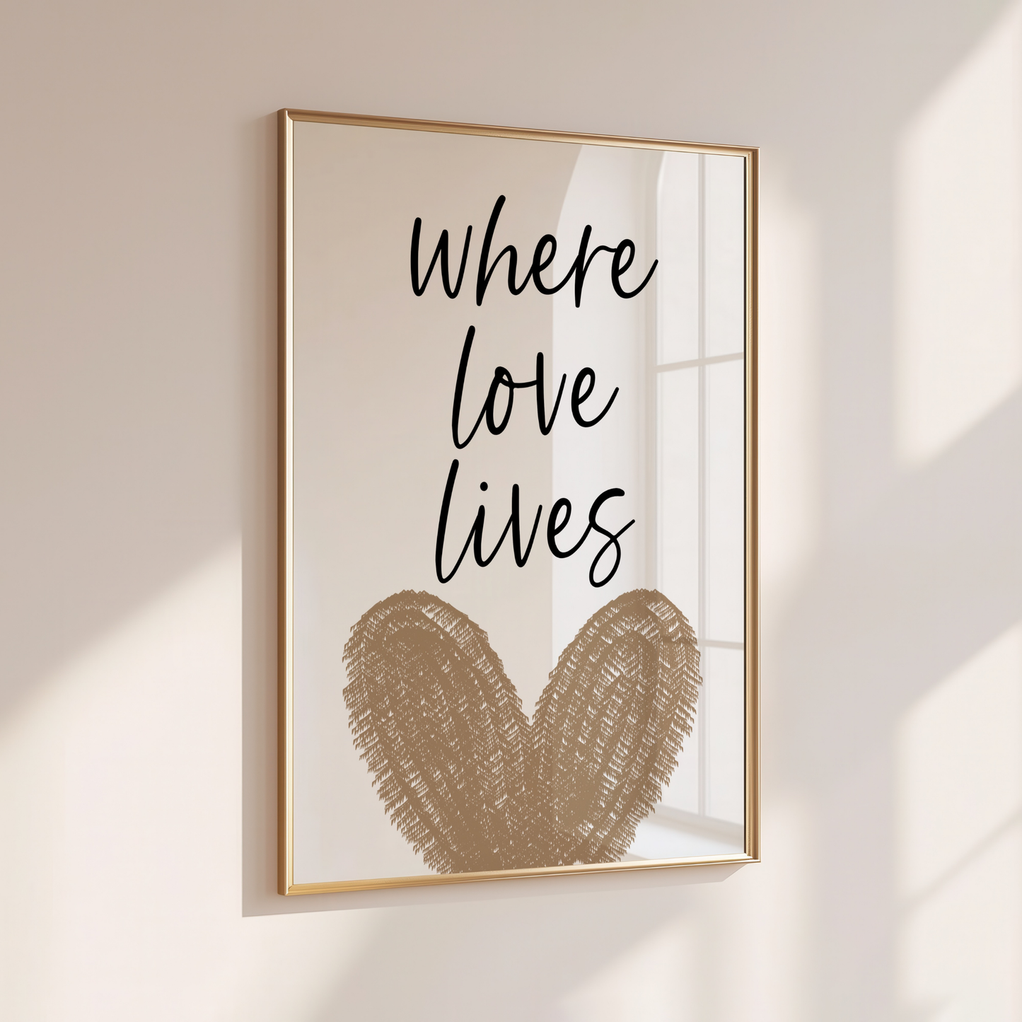 Where Love Lives - Home Print - Wall Decor