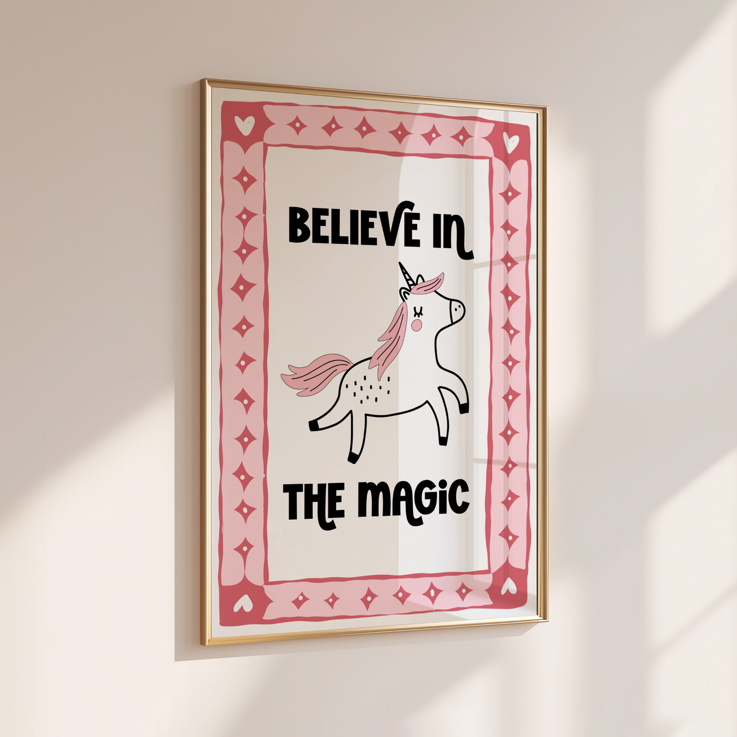 Believe in the Magic - Home Print - Wall Decor - Quirky Prints -  Kids Room Prints