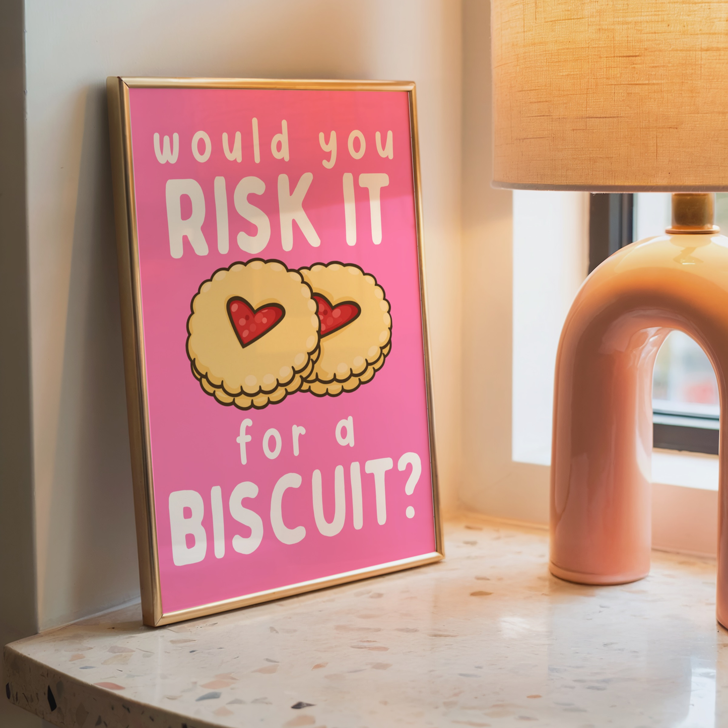 Would You Risk it For a Biscuit? - Home Print - Wall Decor - Kitchen Prints