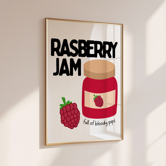 Raspberry Jam - Home Print - Wall Decor - Kitchen Prints