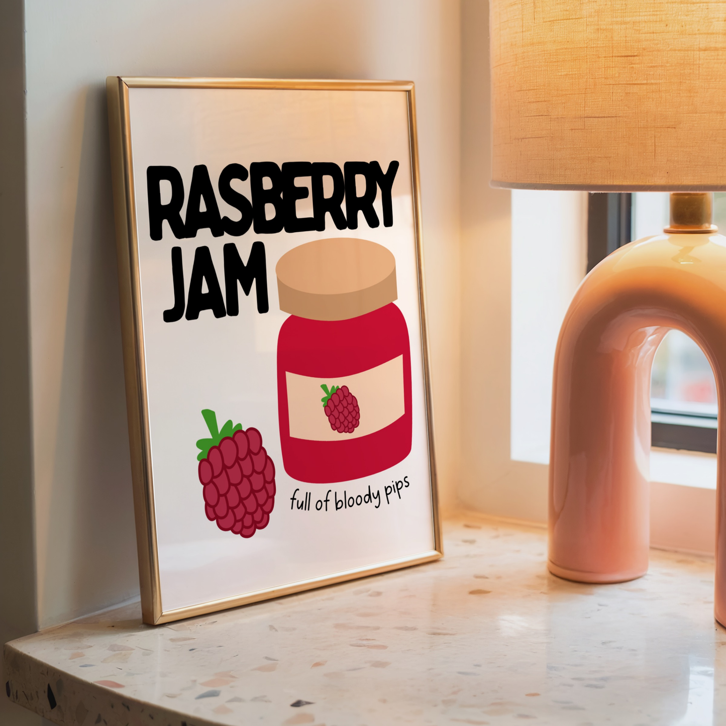 Raspberry Jam - Home Print - Wall Decor - Kitchen Prints