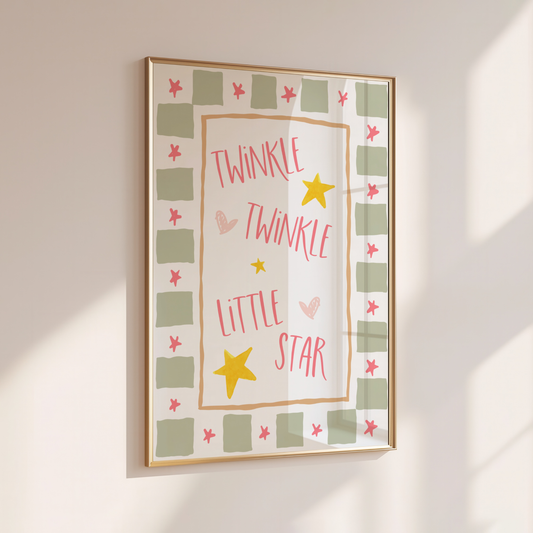 Twinkle Twinkle Little Star - Home Print - Wall Decor - Kids Room Prints