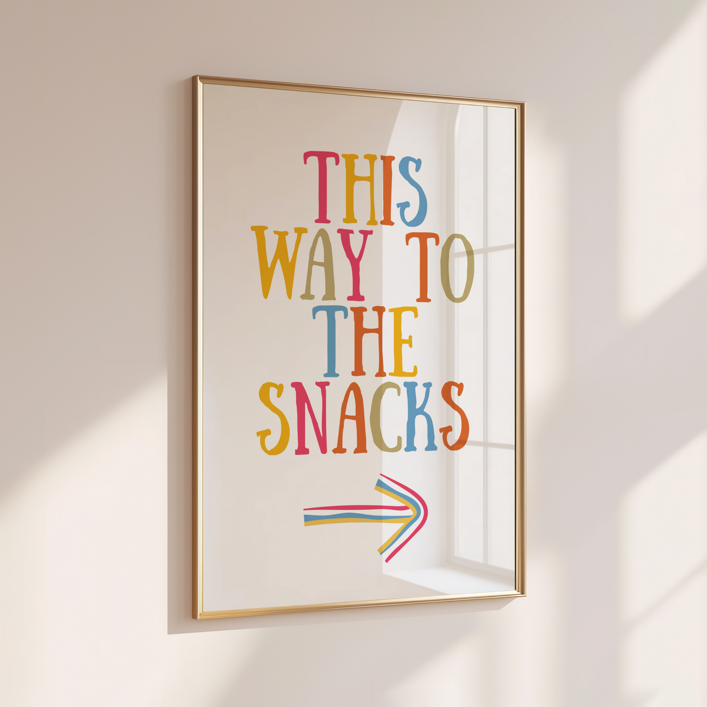 This Way to the Snacks - Home Print - Wall Decor - Kitchen Prints