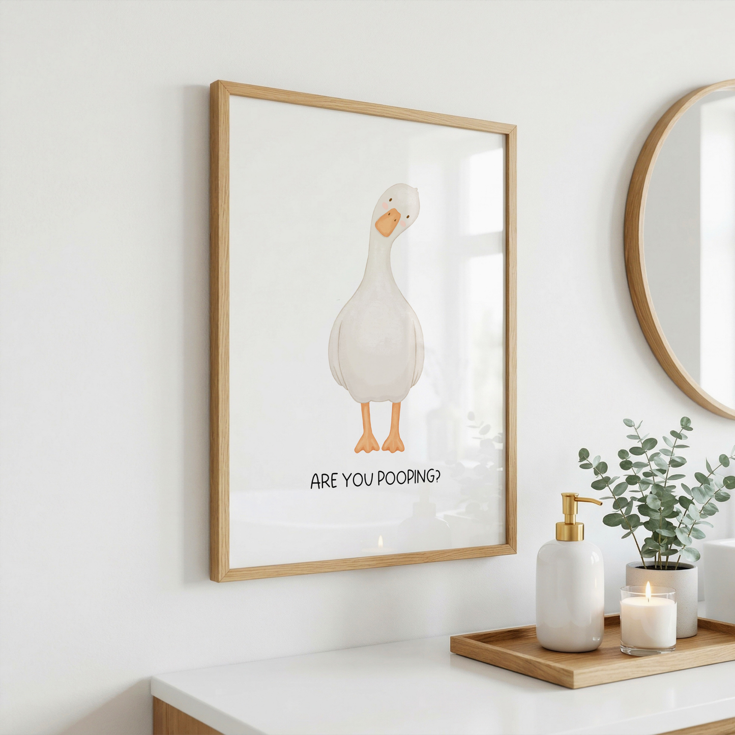 Are You Pooping? - Home Print - Wall Decor - Quirky Prints - Bathroom Prints