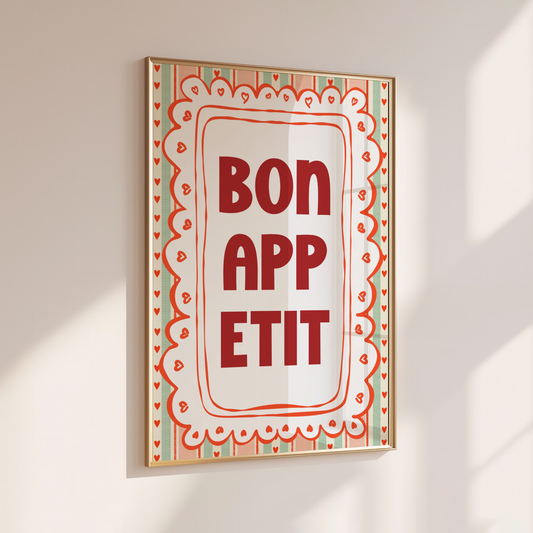 Bonappetit - Home Print - Wall Decor - Kitchen Prints