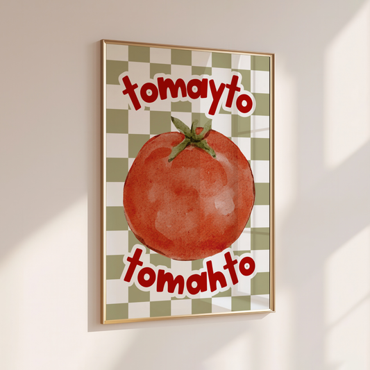 Tomato Tomahto - Home Print - Wall Decor - Kitchen Prints
