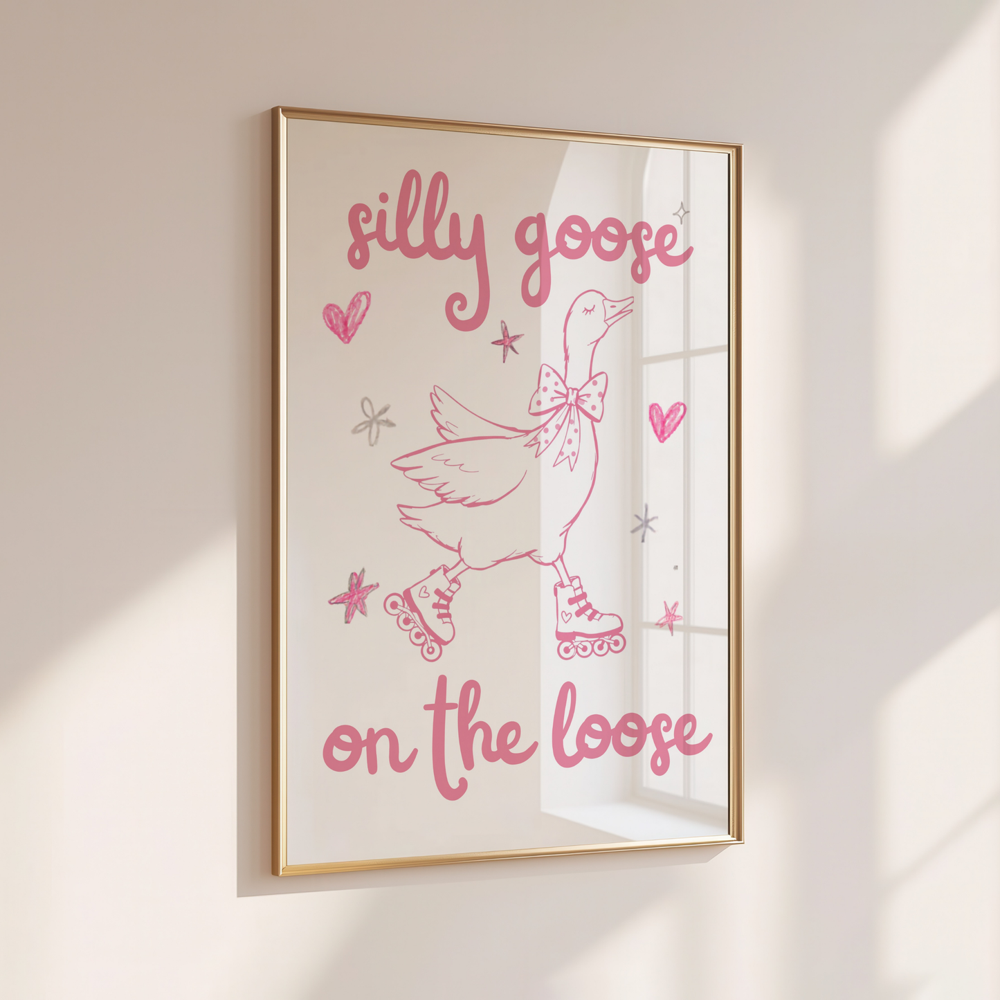 Silly Goose on the Loose - Home Print - Wall Decor