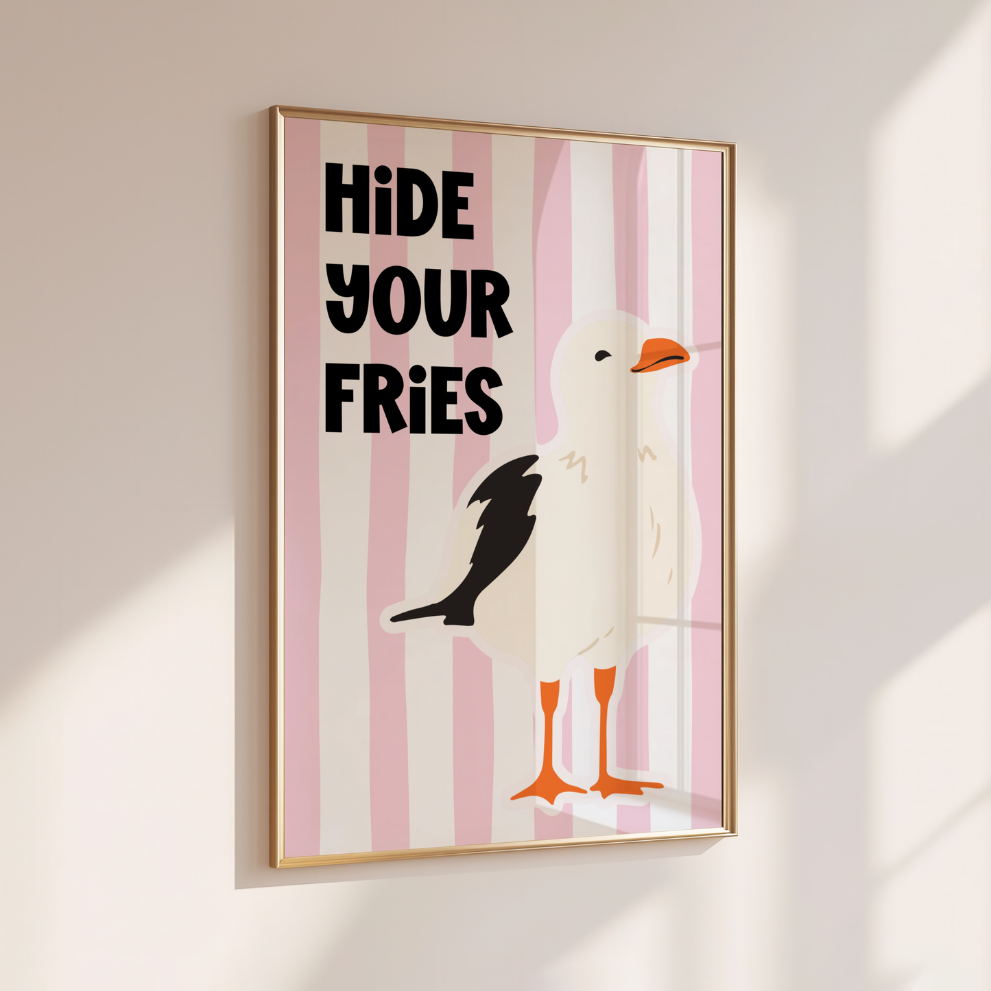 ￼Hide Your Fries - Home Print - Wall Decor - Quirky Decor - Kitchen Prints