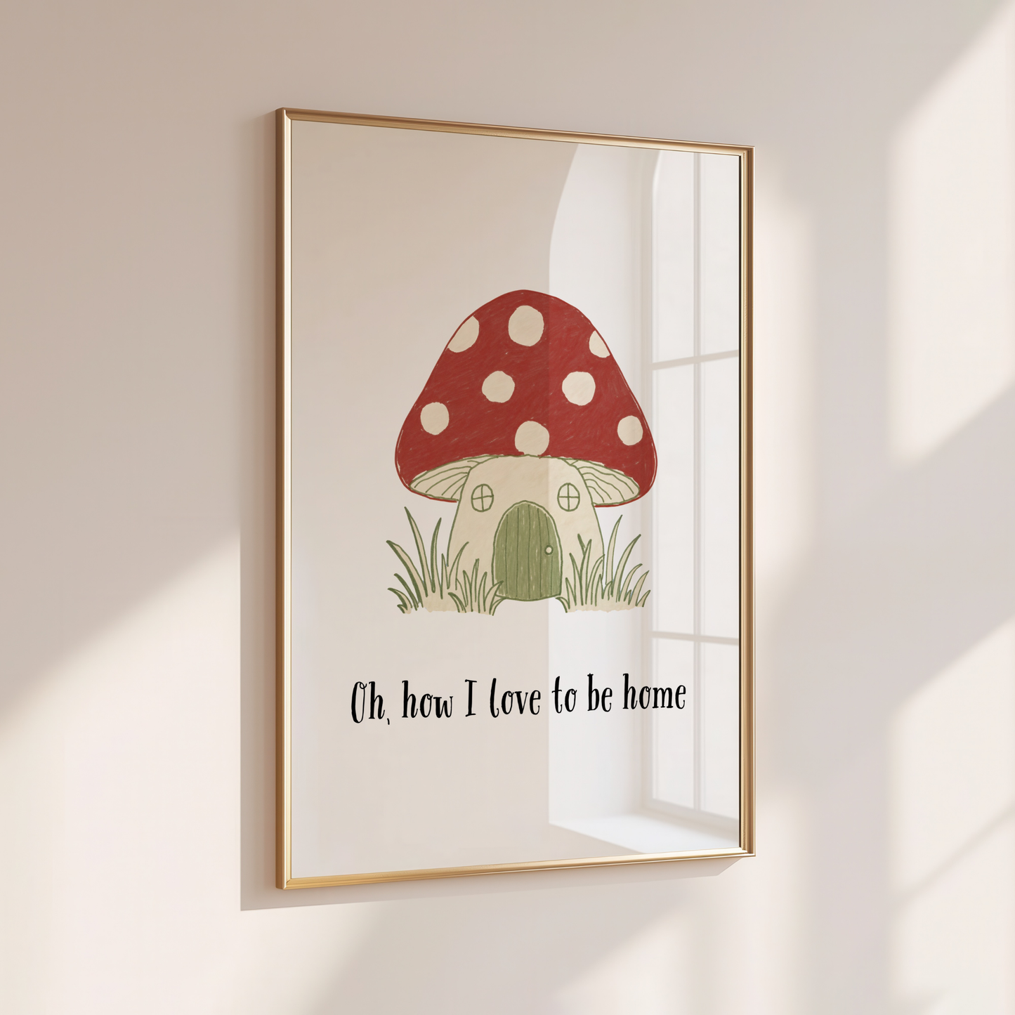 Oh How I Love to be Home - Home Print - Wall Decor