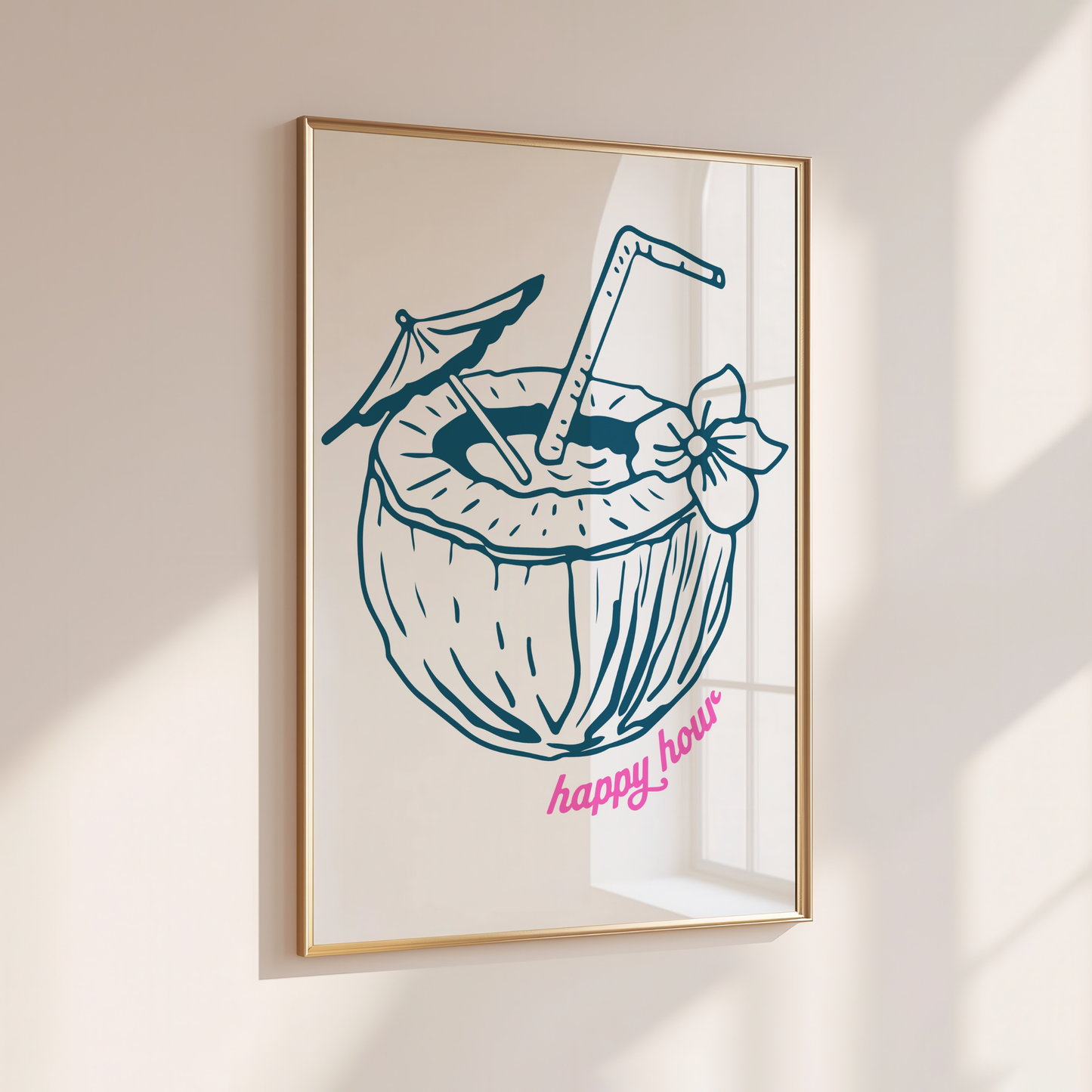 Happy Hour - Home Print - Wall Decor - Kitchen Prints