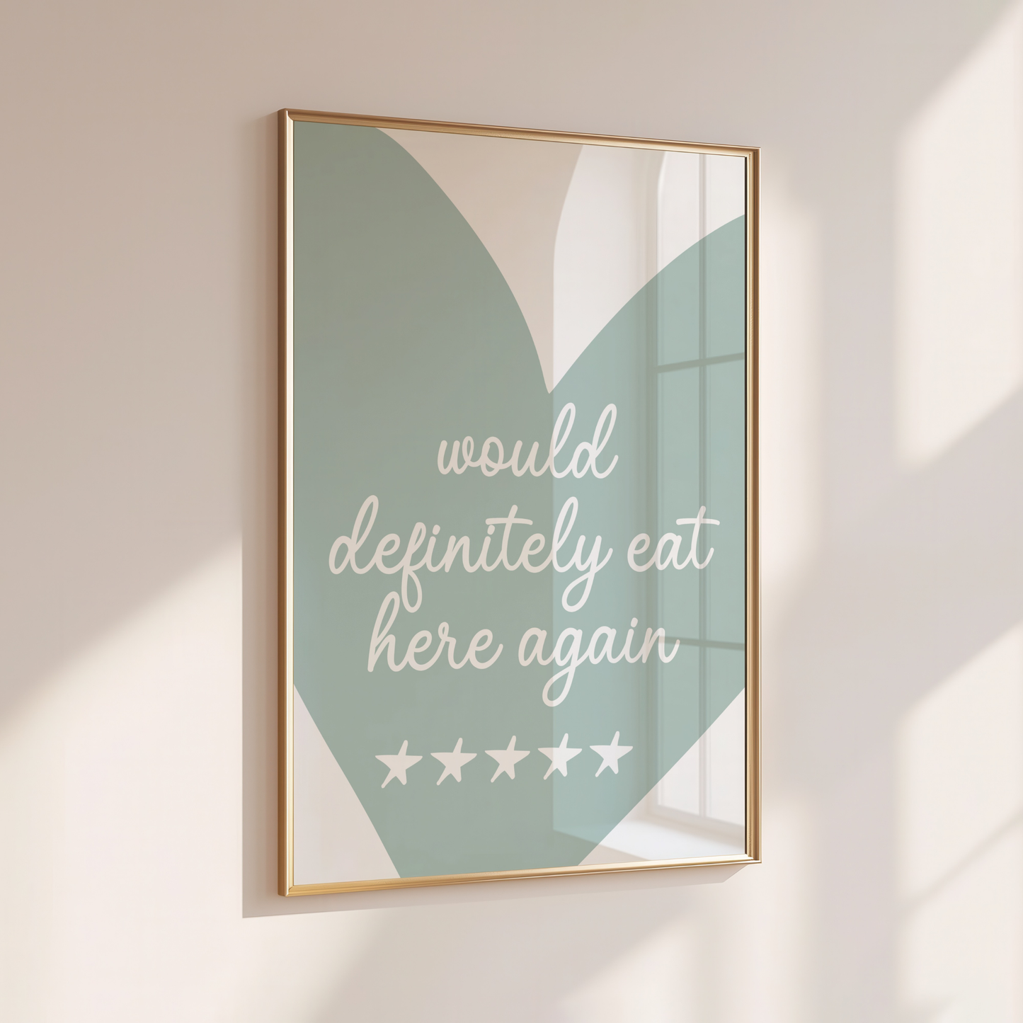 5 Star - Home Print - Wall Decor - Kitchen Prints