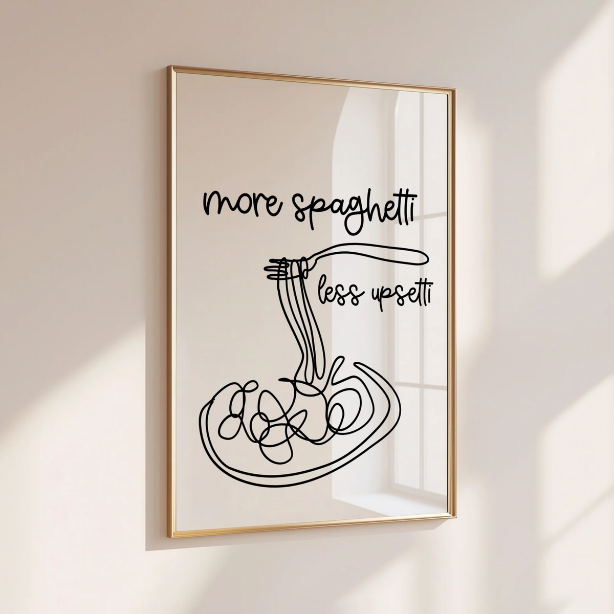 MORE SPAGHETTI, LESS UPSETTI