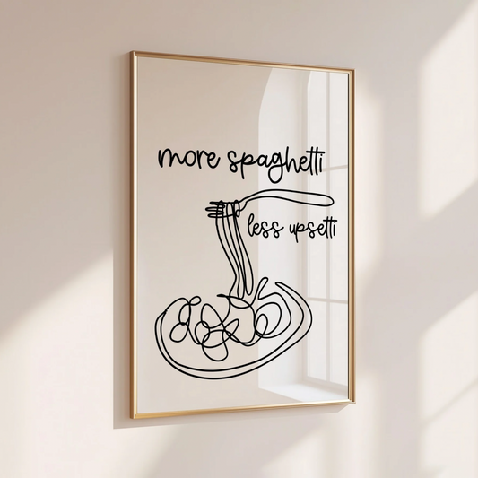MORE SPAGHETTI, LESS UPSETTI