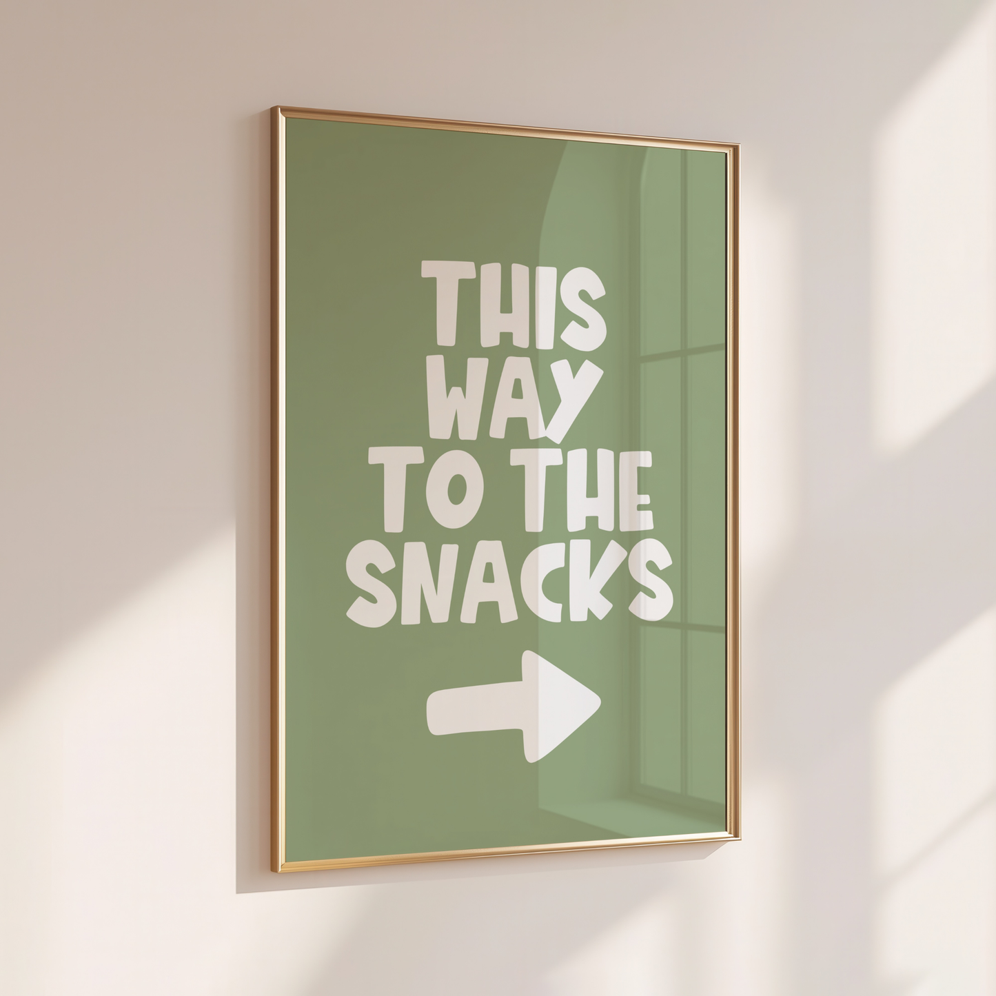 This Way to the Snacks - Home Print - Wall Decor - Kitchen Prints