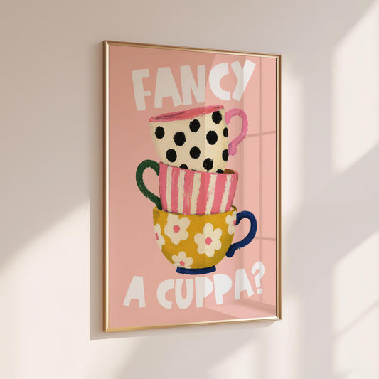 Fancy a Cuppa? - Home Print - Wall Decor - Quirky Decor - Kitchen Prints